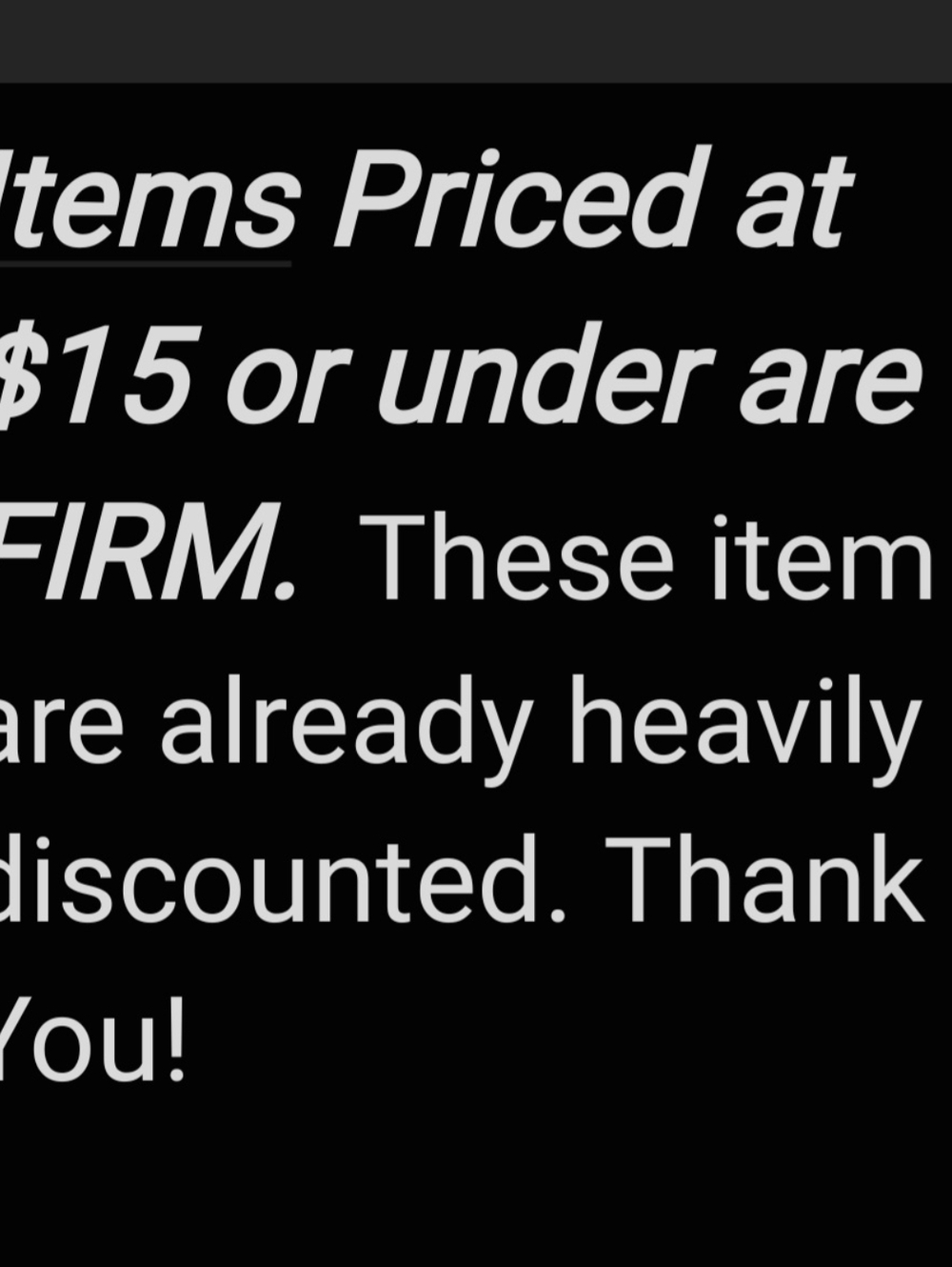 Discounted Items - Picture 2 of 2